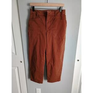 Universal Thread High-Rise Wide Leg Jeans in a rust  burnt orange cottage core